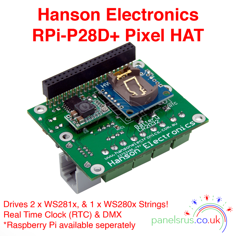 Hanson RPi-P28D+ Raspberry Pi Pixel Hat